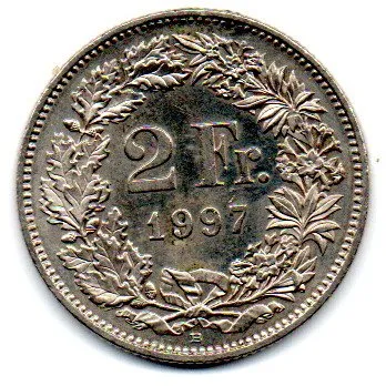 Suíça - 1997 - 2 Francs