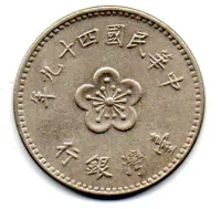 Taiwan - 1960 - 1 Dollar - Foto 2