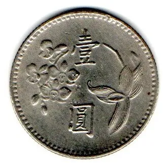 Taiwan - 1975 - 1 Dollar