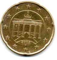 Alemanha - 2002J - 20 Euro Cent