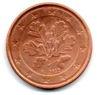 Alemanha - 2002A - 5 Euro Cent