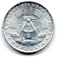 Alemanha - República Democrática (DDR) - 1968A - 1 Pfennig - C/ Danos - Foto 2