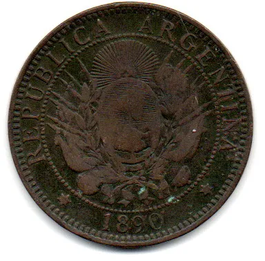 Argentina - 1890 - 2 Centavos Imagem
