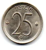 Bélgica - 1964 - 25 Centimes - Belgie
