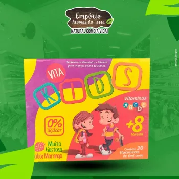 Vita Kids Sabor Morango Flaconetes