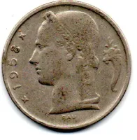 Bélgica - 1958 - 5 Francs - Belgique - Foto 2