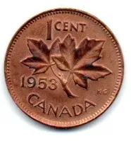 Canadá - 1953 - 1 Cent - Polida