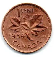 Canadá - 1954 - 1 Cent - Polida