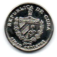 Cuba - 2013 - 5 Centavos - Polida - Foto 2