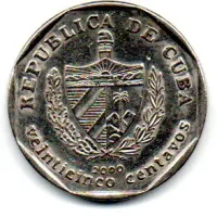 Cuba - 2000 - 25 Centavos - Foto 2