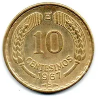 Chile - 1967 - 10 Centesimos