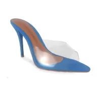 Sandália Quartz Transparente Azul com Numeração Especial - Foto 2