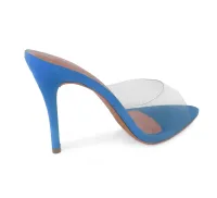 Sandália Quartz Transparente Azul com Numeração Especial - Foto 3