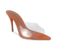 Sandália Quartz Transparente Laranja com Numeração Especial - Foto 2