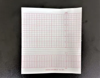 PAPEL TERMOSENSÍVEL P/ CARDIOTOCÓGRAFO BT-300 TITS 130X120X250 - pacote com 10 blocos - Foto 2
