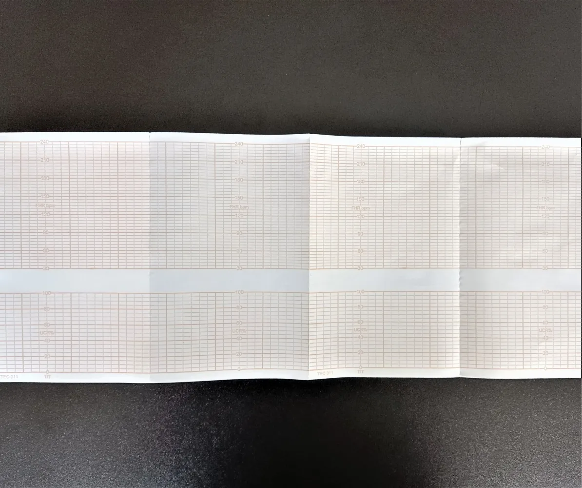 PAPEL TERMOSENSÍVEL P/ CARDIOTOCÓGRAFO KOLPLAST GOLD TITS 156X100X150 - pacote com 10 blocos