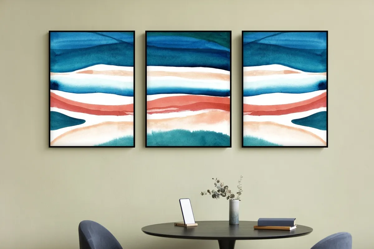 Trio  abstrato Color N Imagem