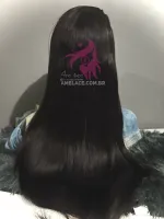 Lace HUMANA Versão Liso 70/75cm 400 gramas Lace Front HD humana AlBan cabelo brasileiro repartição LivreBig®  - Foto 19