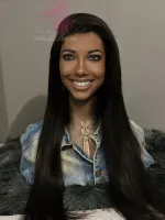 Lace HUMANA Versão Liso 70/75cm 400 gramas Lace Front HD humana AlBan cabelo brasileiro repartição LivreBig®  - Foto 14