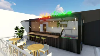 Container Lanchonete / Bar  20 pés (6.00m x 2.45m)