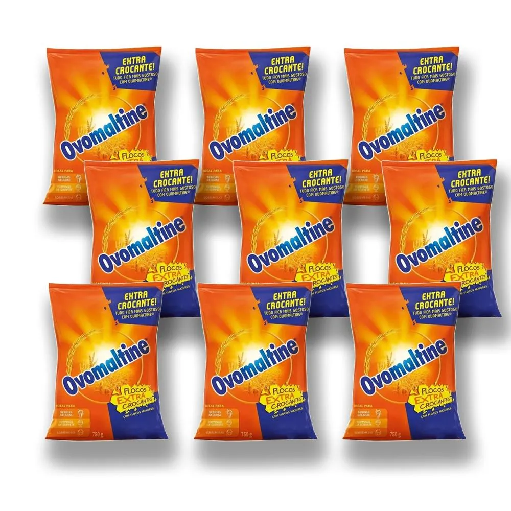 9 Ovomaltine Flocos Extra Crocante 750g Profissional