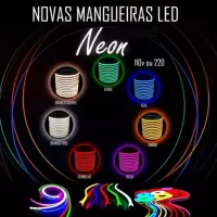 Mangueira Led Neon Flex  100 metros BRANCA QUENTE 3000K - Foto 7