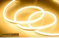 Mangueira Led Neon Flex  100 metros BRANCA QUENTE 3000K - Foto 4