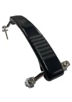 Alça Preta Plastica Meteoro Ferragens Prata