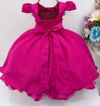 Vestido Festa  Pink Pérola Puzzle - Foto 2