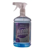 Álcool Perfumado Com Bactericida Para Limpeza Com Borrifador 1 Litro - Night - Foto 2