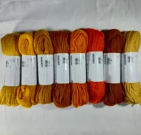 Conjunto 08 Cores Tons Amarelo de Lãs Paratapet Meadas 100g - Foto 2