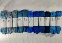 Conjunto 11 Cores Tons Azul de Lãs Paratapet Meadas 100g - Foto 2