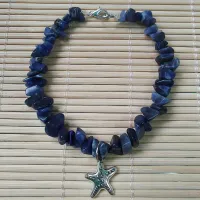 Pulseira de Pedra Natural SODALITA - estrela do mar - 004
