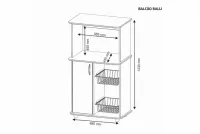 BALCÃO Fruteira BALLI NT 3075 - Foto 3