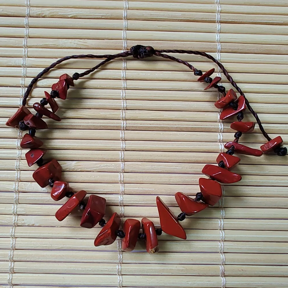 Pulseira de Pedra Natural JASPE VERMELHA - 025