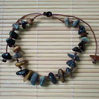 Pulseira de Pedra Natural JASPE PICASSO - 026
