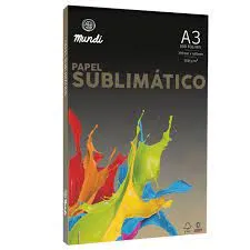 Papel para Sublimação Mundi (Globinho) A3 100G - 100 Folhas - 1 Pacote