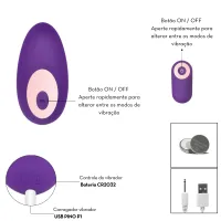 VIBRADOR DE CALCINHA COM CONTROLE REMOTO - Foto 3