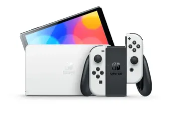 [Desbloqueado] Console Nintendo Switch Oled White 64GB + 256GB - Seminovo