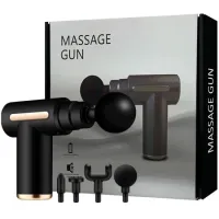Pistola Massageadora Corporal com Cabeça Flexível e 6 Vibração USB – 7931 - Foto 4