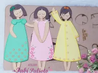 G1.313 Gabarito de Moldes em MDF Floristas  30cm