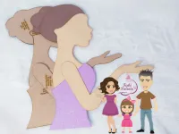 G1.315 Gabarito de Moldes em MDF Silhueta 50cm 