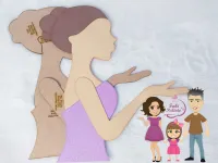 G1.315 Gabarito de Moldes em MDF Silhueta 50cm  - Foto 2