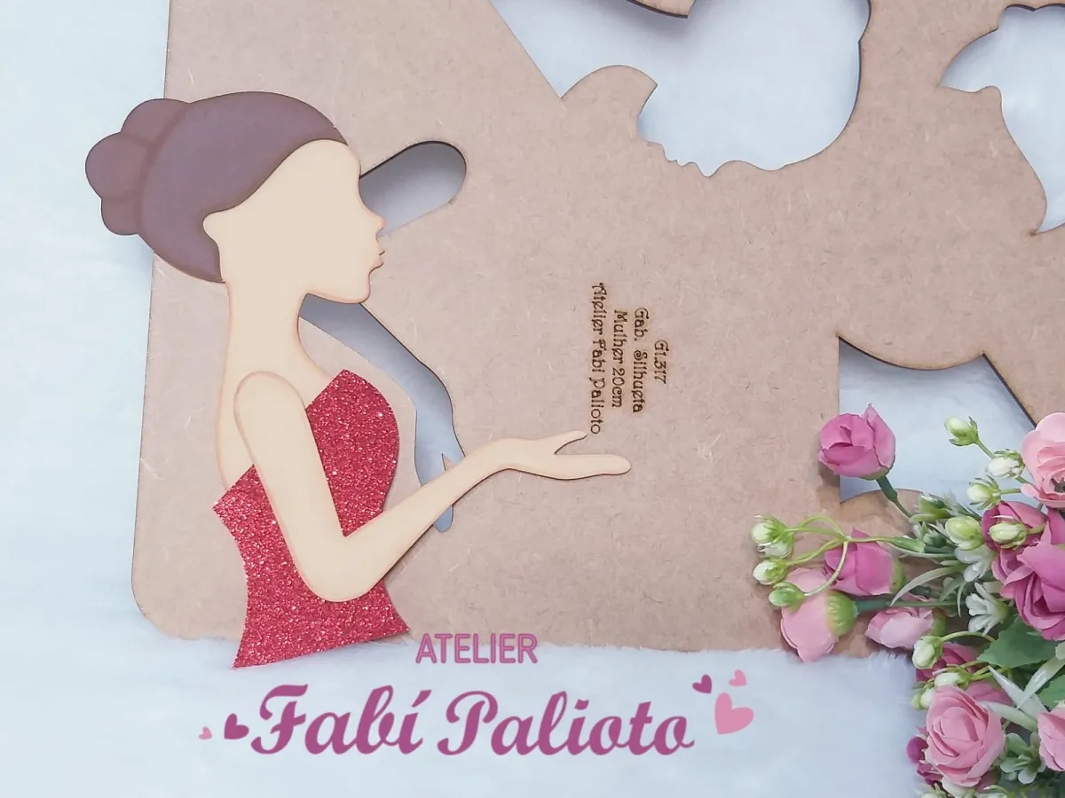 G1.317 Gabarito de Moldes em MDF Silhueta 20cm 