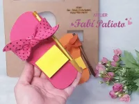 G1.320  Gabarito de Moldes em MDF Chinelo Porta Recados