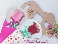 G1.323 Gabarito de Moldes em MDF Ponteira Tulipa + Embalagem - Foto 2