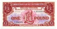 Reino Unido - 1 Pound - Cédula Militar - Cédula Estrangeira - SOB/FE