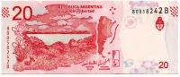 Argentina - 20 Pesos - Cédula Estrangeira - MBC/SOB - Foto 2
