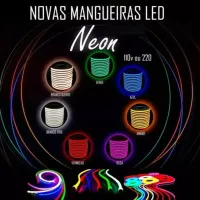 Mangueira Led Neon Flex  100 metros AMBAR - Foto 9