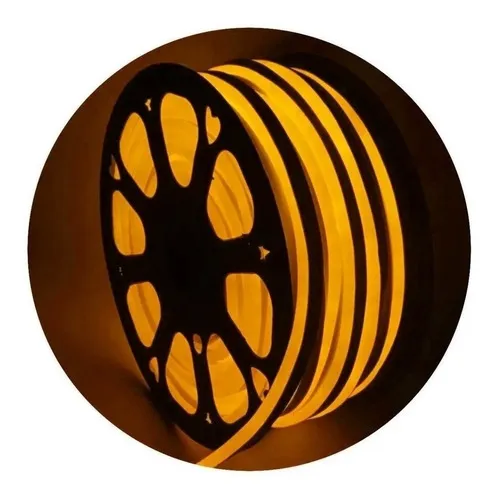 Mangueira Led Neon Flex  100 metros AMBAR Imagem